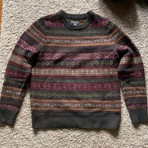 LL Bean Signature Fair Isle Sweater Men's Size L